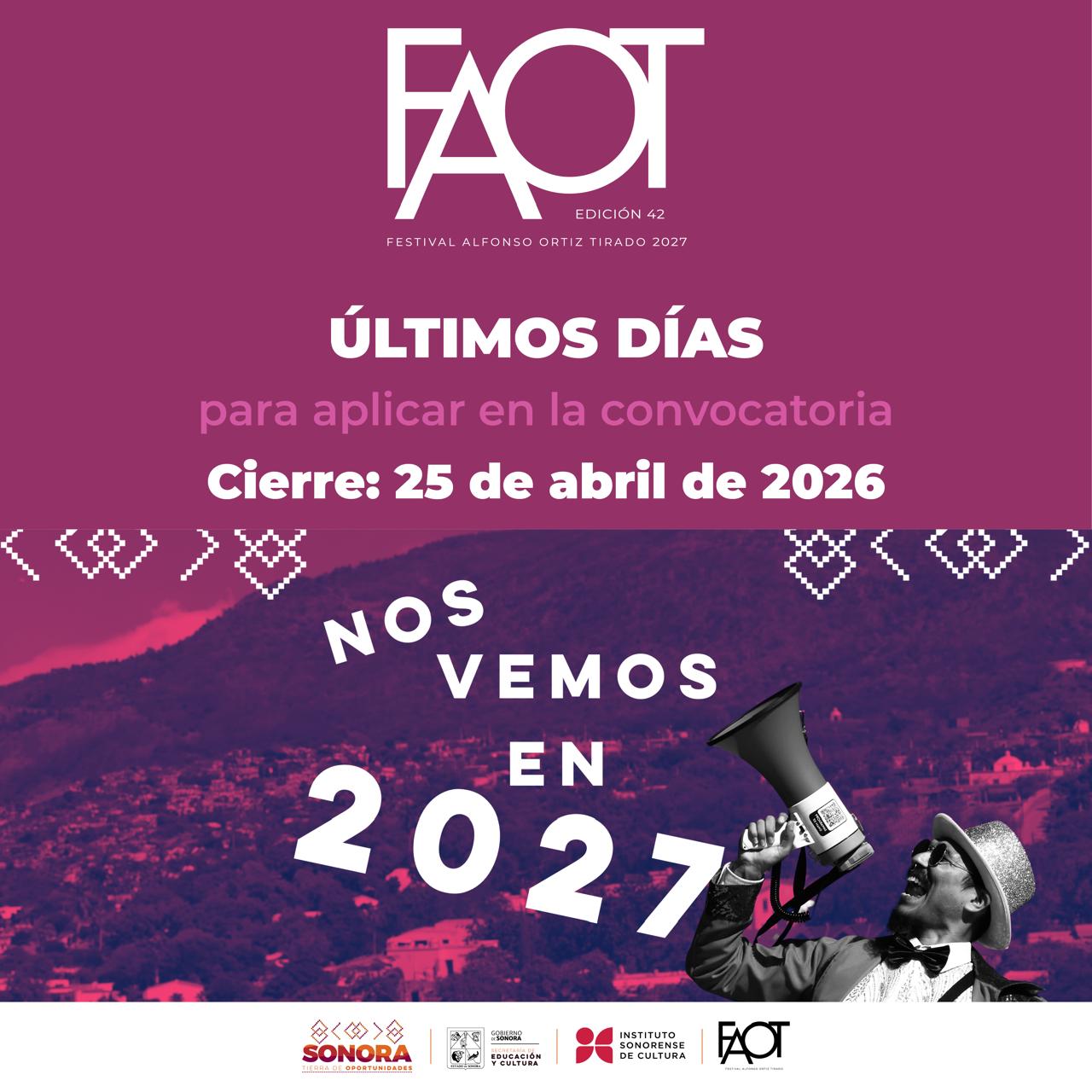 Gobierno de Sonora anuncia últimos días de registro para el FAOT 2027
